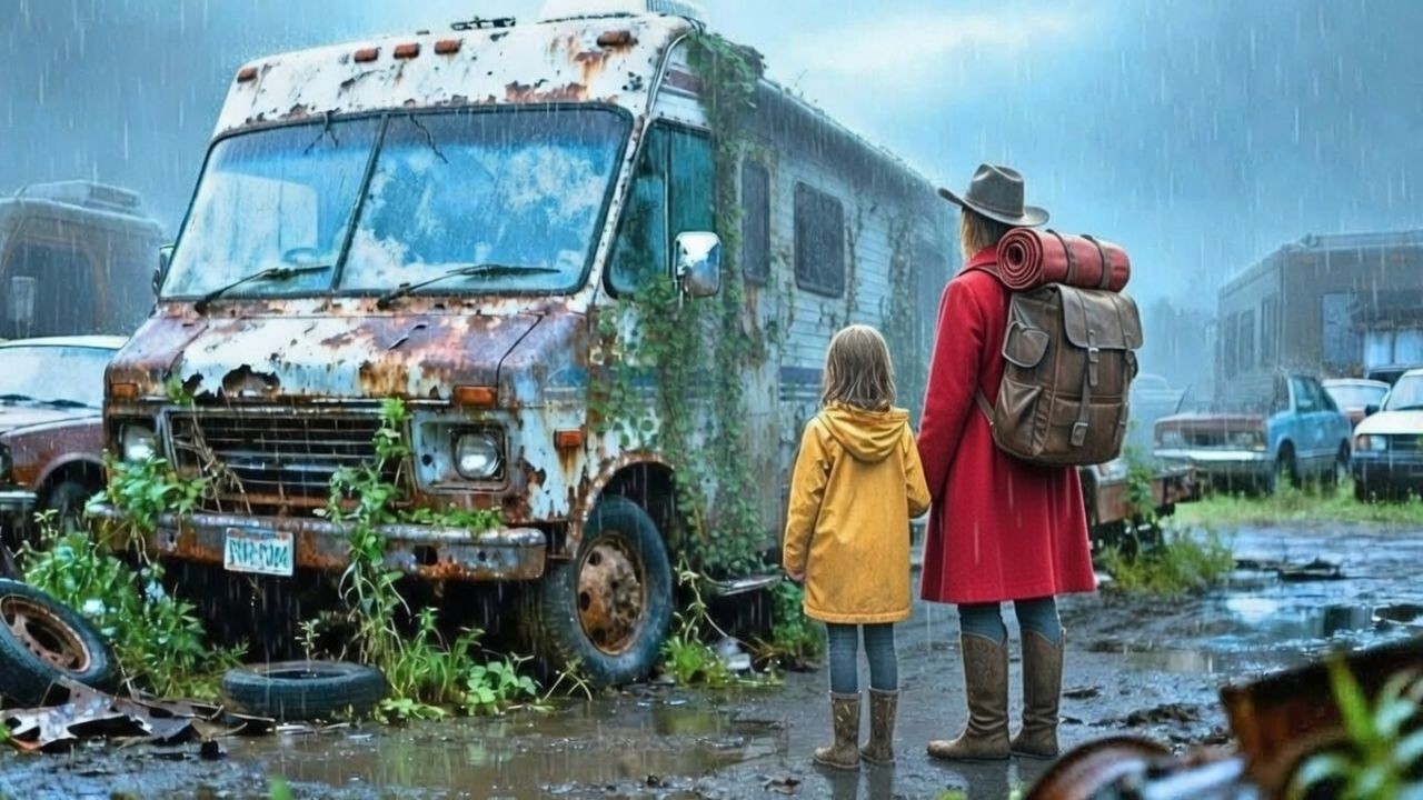 Mommy, Is This Trash Our Home – Broke Single Mom Restores Junkyard RV, Uncovers $180K Legacy