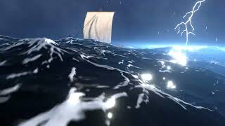Sea storm animation