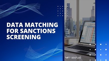 Data Matching for Sanctions Screening