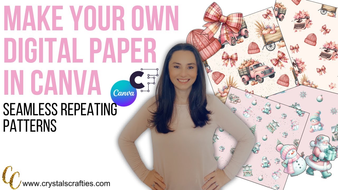 Создайте цифровую бумагу в Canva