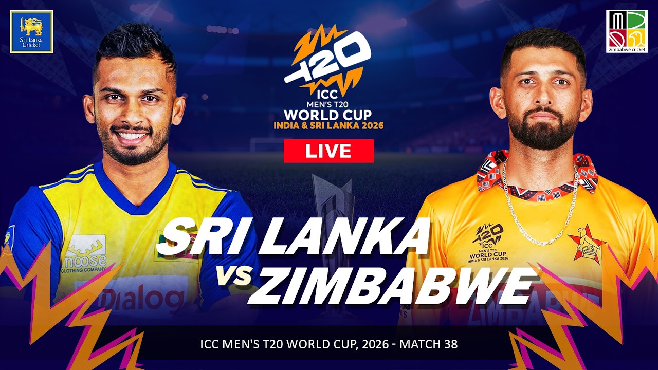 🔴 SL vs ZIM Live | Sri Lanka vs Zimbabwe Live T20 World Cup 2026 | Match 38