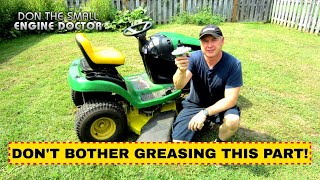 Don't Waste Grease On This Lawn Tractor Part!