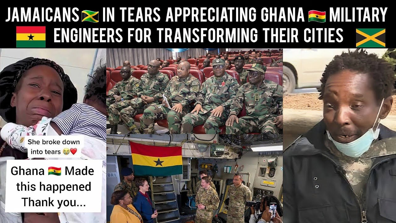 😲 Ямайцы 🇯🇲 в слезах благодарят военных инженеров Ганы 🇬🇭 за преобразование их городов