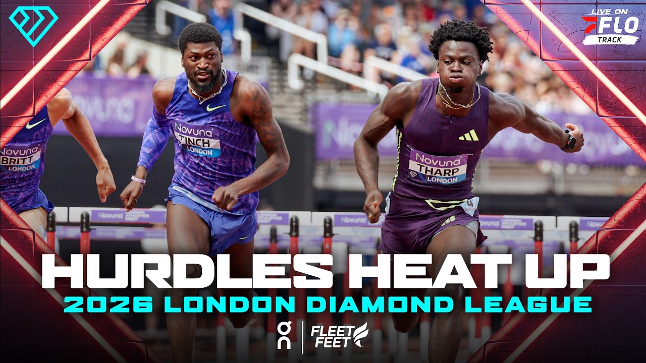 Tharp, Cunningham & Tinch BATTLE in LOADED 110m Hurdles Race | London Diamond League