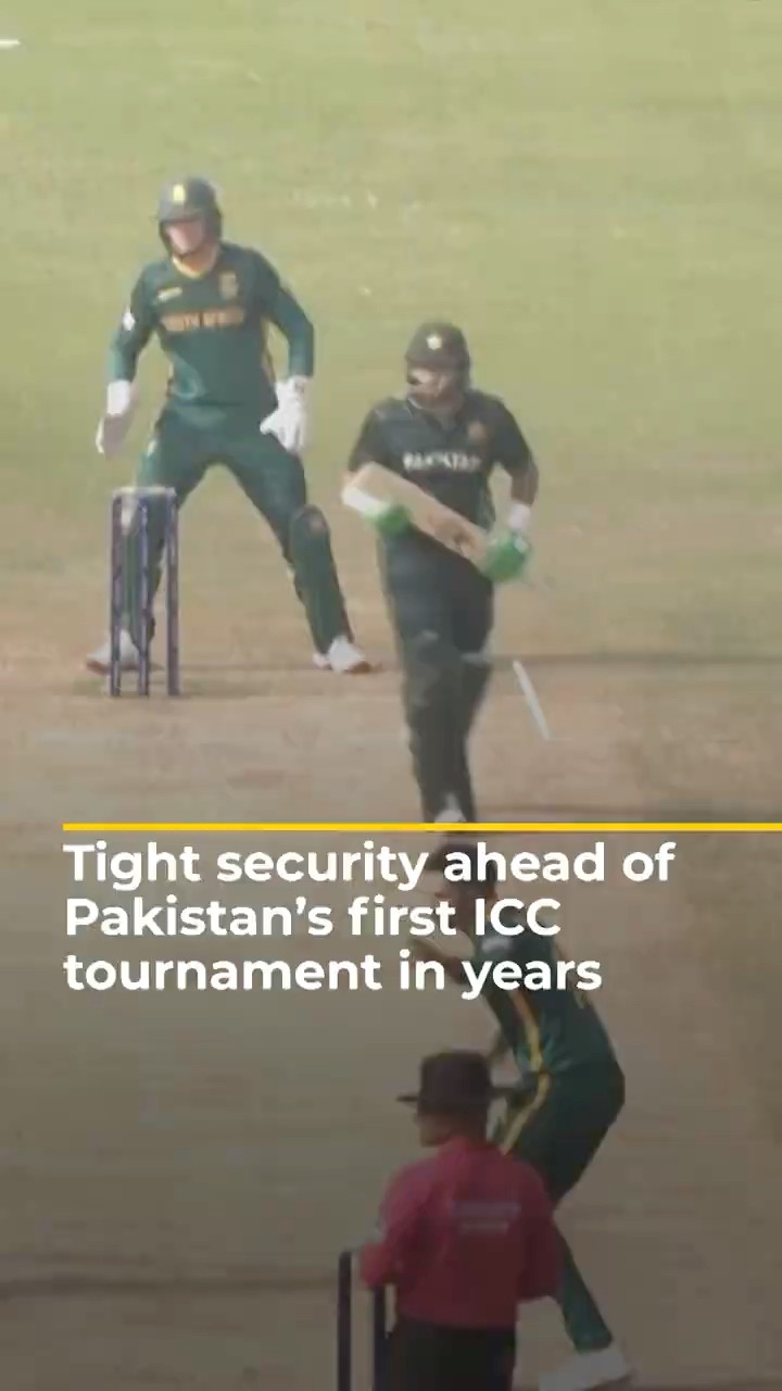 Tight security ahead of Pakistan's first ICC tournament in decades | AJ #shorts