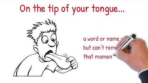Its on the tip of my tongue là gì