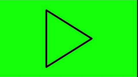 Animated Play Icon on Green Screen With Pop-up Sound