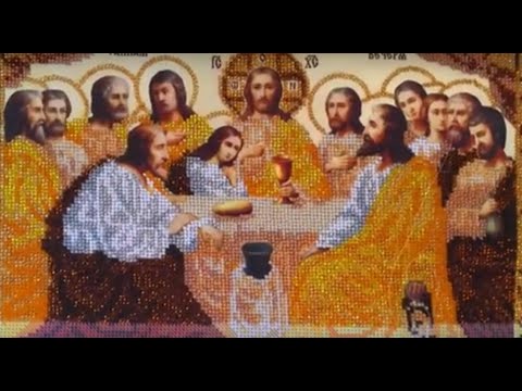 Вышивка Бисером Иконы Процесс вышивки иконы бисером