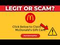 MCDeals100.site Reviews – Is $100 McDonald’s Gift Card Scam or Legit?