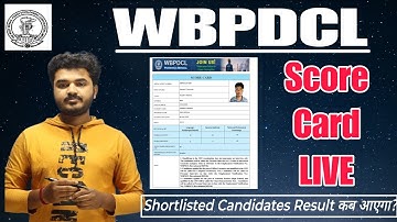 WBPDCL Score Card 2025 | How to Check WBPDCL Score Card 2025 #wbpdcl wbpdcl result 2025 out