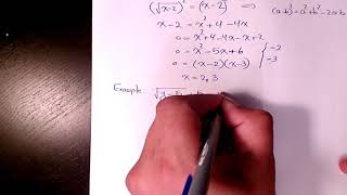 Square roots   How to solve radical equations  lesson 5