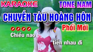 Chuyến Tàu Hoàng Hôn Karaoke Nhạc Sống Tone Nam - Tình Trần Organ