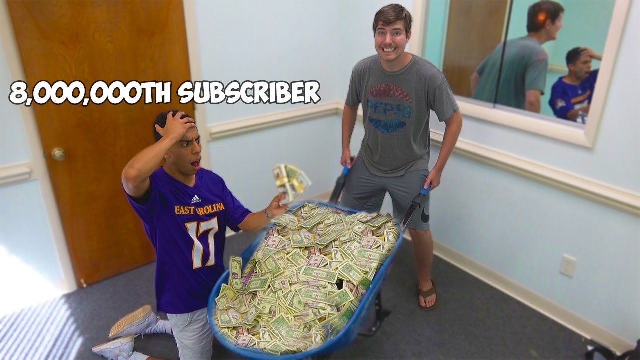 Surprising My 8,000,000th Subscriber With 8,000,000 ___