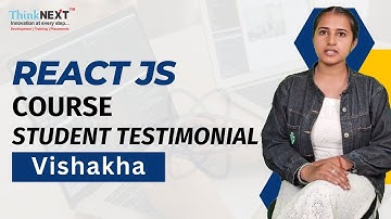 React JS Course | Student Testimonial by Vishakha | ThinkNEXT