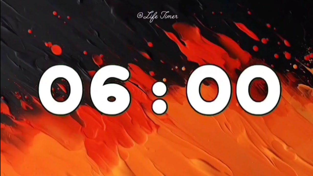 Simple 6 Minutes Timer | Perfect for Study, Focus & Exercise ⏳ # ...