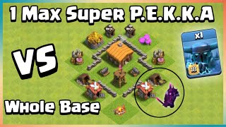 Super Pekka Vs Every level town hall base Clash of clans | Clash of clans super pekka screenshot 5
