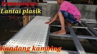 How to install plastic flooring in a goat pen using light steel - inspiration for modern breeders