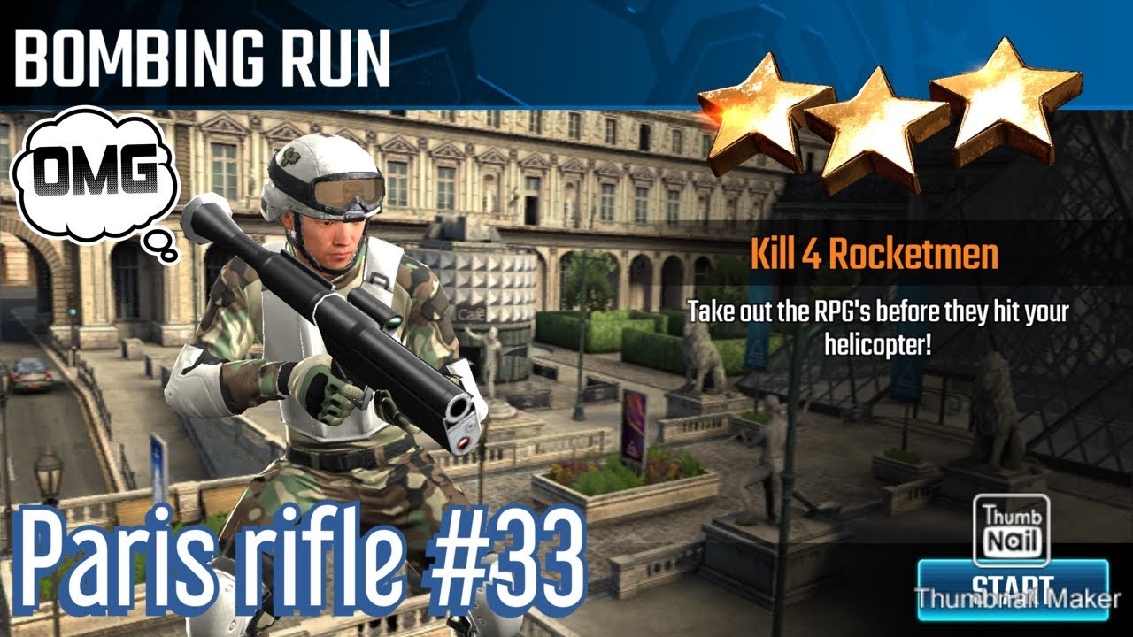 Bombing Run, Sniper Strike special ops mission #33- Paris (rifle/zone 9)