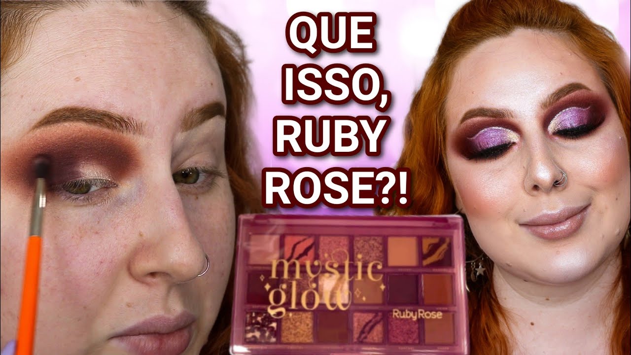 TESTEI A PALETA MYSTIC GLOW DA RUBY ROSE!