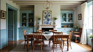 Timeless Summer Home Ideas | Vintage Blue & White Cottage Decor | Country & Modern Farmhouse Style