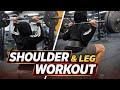 Shoulders &amp; Leg workout | Trainwthman