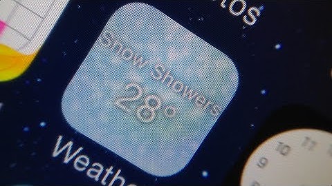 LiveWeatherIcon: Animated weather effects right on the weather app icon