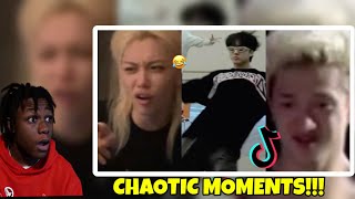 Reacting to SKZ being chaotic moment tiktok compilation #1