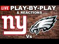 New York Giants vs Philadelphia Eagles Live Play-By-Play