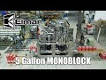 Elmar monoblock 7 5gallon filling stations  3 capping stations for edible oil