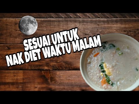 Resepi bubur oat simple (khas untuk diet malam)