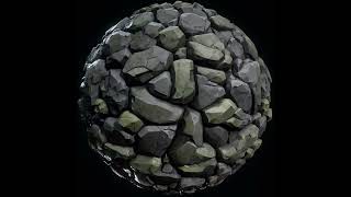 Stylized Rock Wall - Seamless PBR Texture Asset Showcase