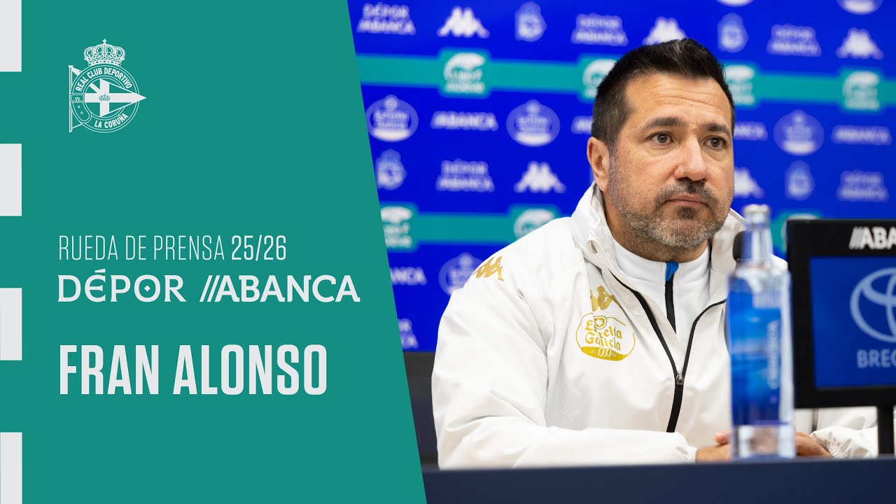 Rueda de prensa de Fran Alonso previa al DUX Logroño - Dépor ABANCA