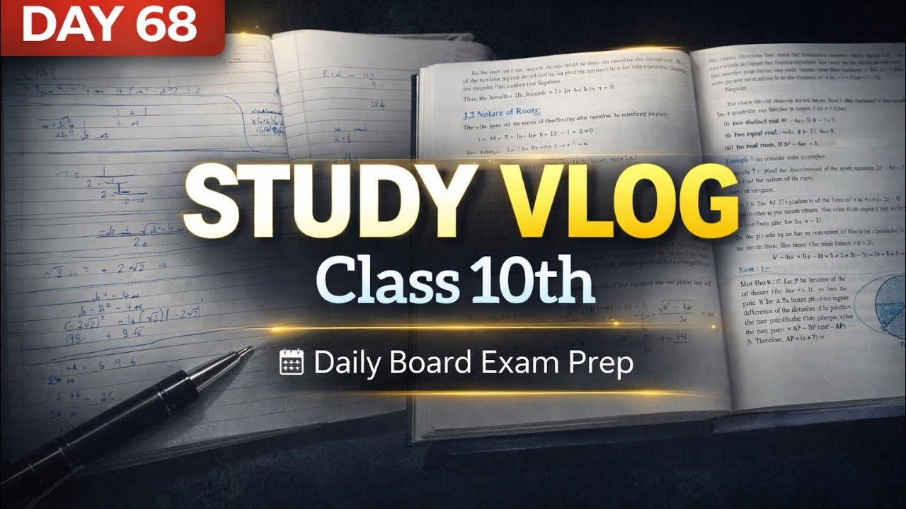 Study Vlog | Class 10th | Day 68 