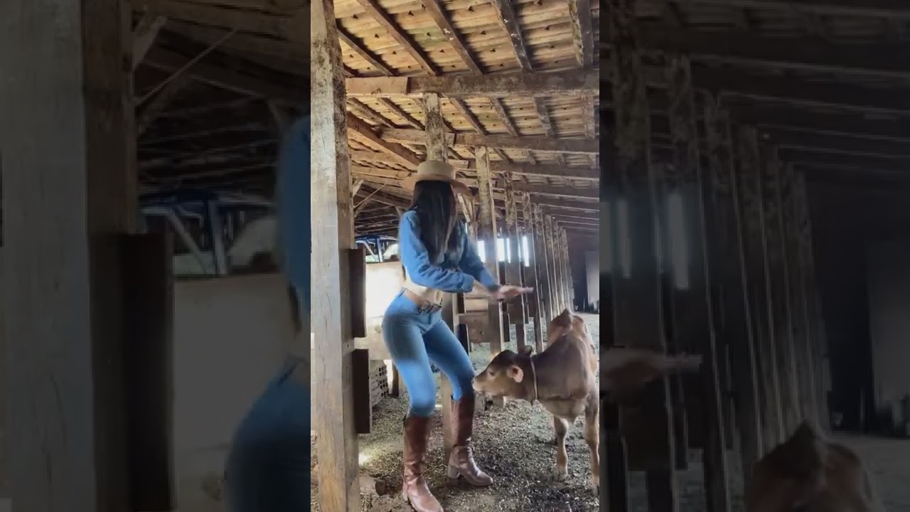 Unexpected cowgirl dance 