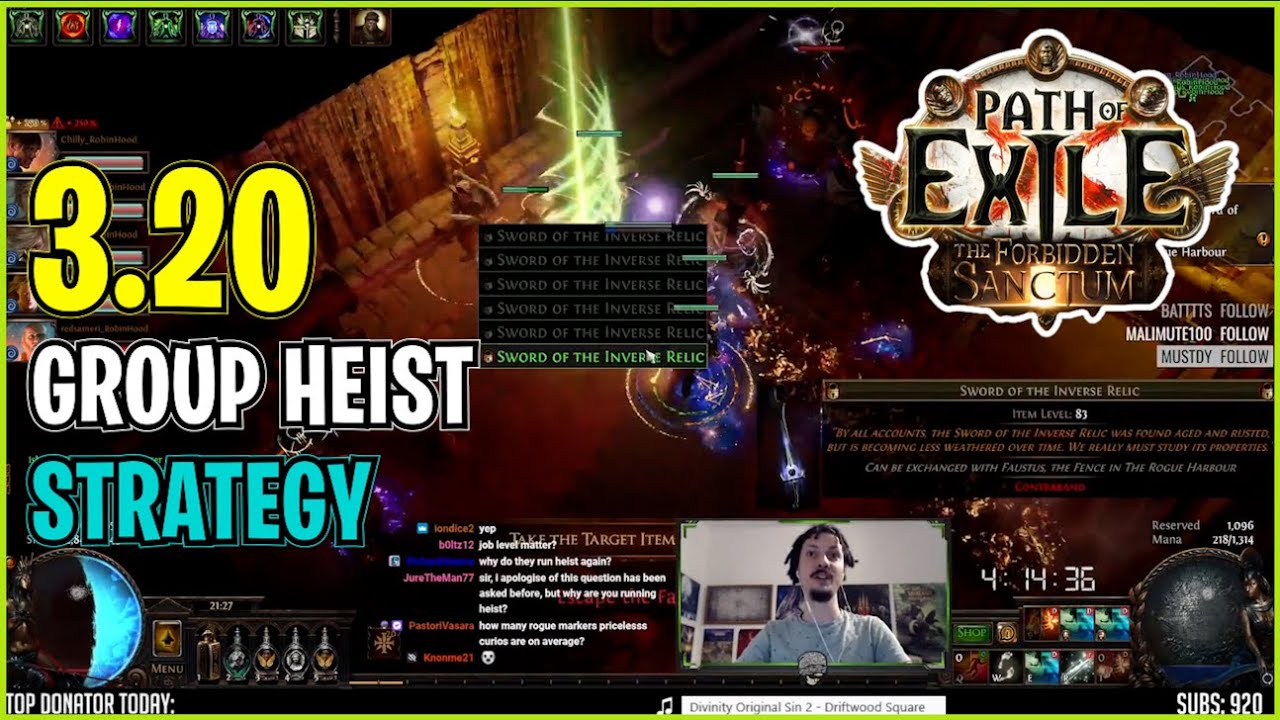 ⚡ POE 3.20 ⚡Empyriangaming Group Heist strategy YouTube