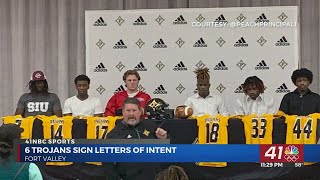6 More Peach County Trojans Sign Letters Of Intent