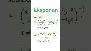 dua soal eksponen kelas 10 kurikulum merdeka #eksponen #eksponenkelas10