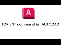 TORIENT command in autocad