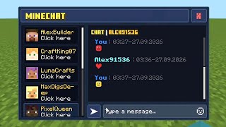 Chatting system - Minecraft Bedrock # JSON UI