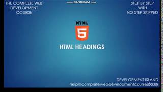 HTML Headings h1 to H6