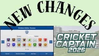 Cricket Captain 2026 NEW Features Revealed 🔥 Biggest Changes You Must See!