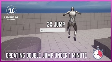How To Create Double Jump (Under 1 Minute) - Unreal Engine 5 Tutorial