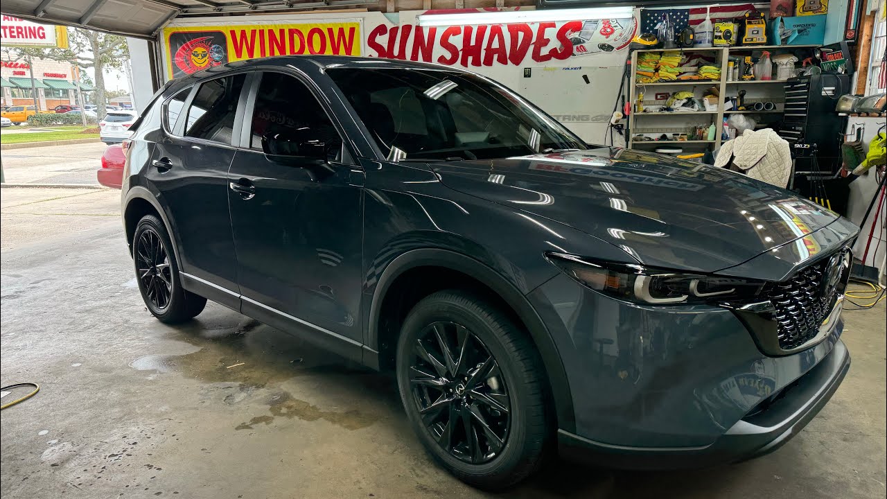Window Tint on a 2023 Mazda CX 5 with Limo all around - YouTube