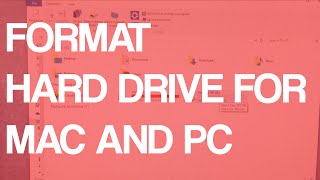 how to format external hard drive for mac and pc tutorial