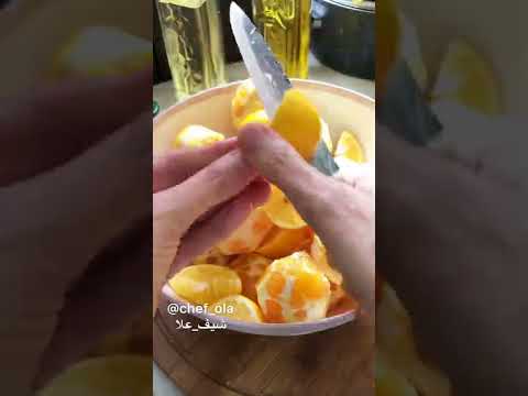 عصير البرتقال بطريقة سهلة من غير عصارة