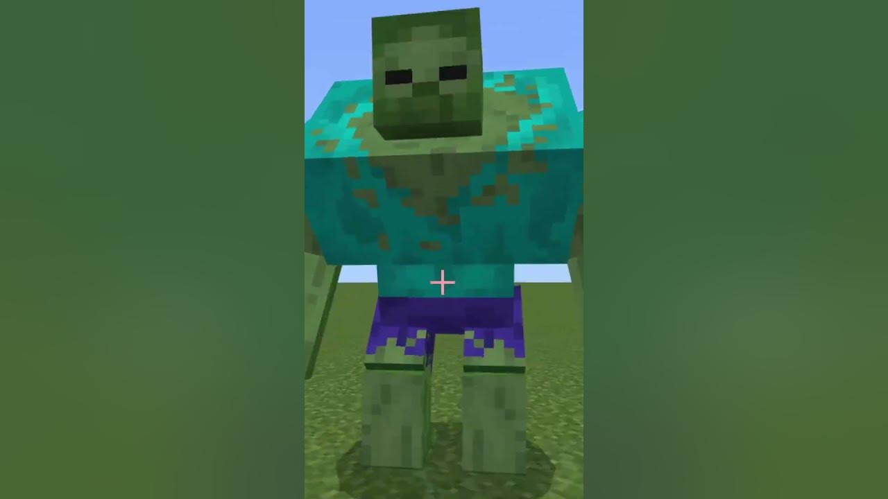 mutant zombie vs little girl #minecraft #minecraftshorts #minecraftmods #minecraftpe #mcpe