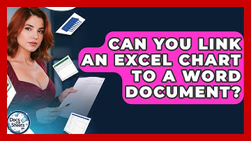 Can You Link An Excel Chart To A Word Document? - Docs and Sheets Pro