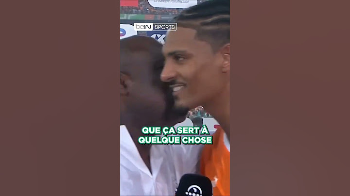 La réaction de Sébastien haller après la victoire en finale #can #football #force #balde