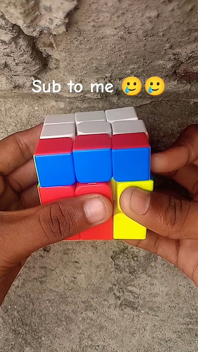 how to solve Rubik's cube 3x3 - cube solve magic trick #rubikscube