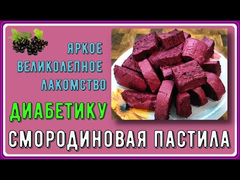 Диабетику. Яркая смородиновая пастила, великолепное лакомство